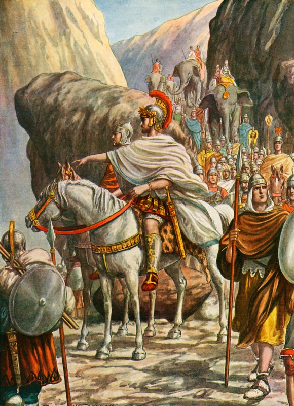 Hannibal korsar Alperna av Tancredi Scarpelli