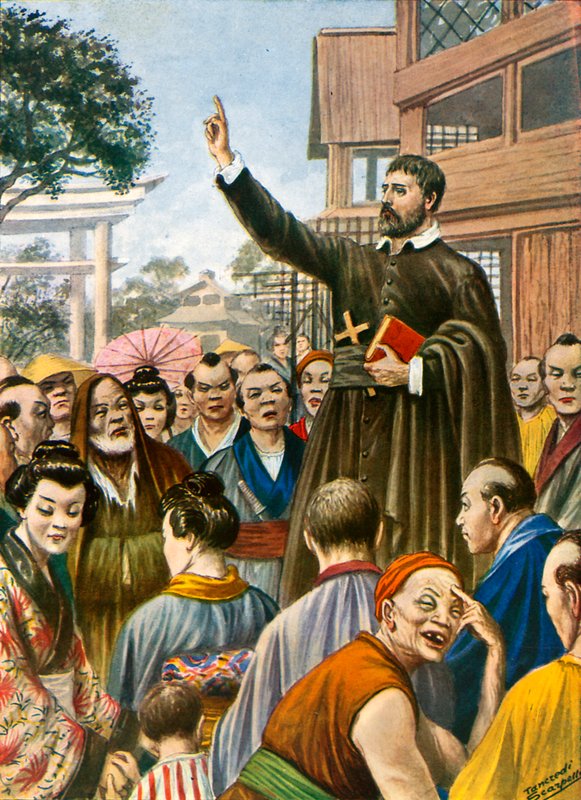 Saint Francis Xavier i Japan av Tancredi Scarpelli