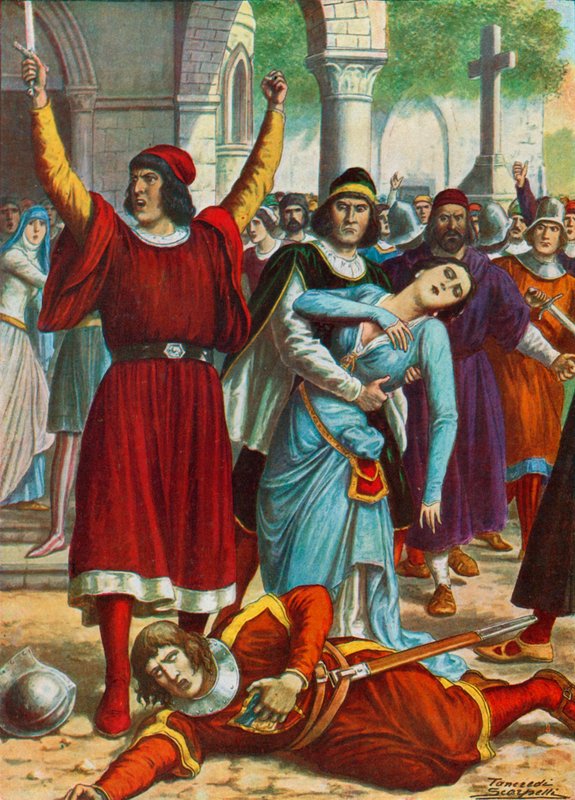 Den sicilianska vespern, 30 mars 1282 av Tancredi Scarpelli