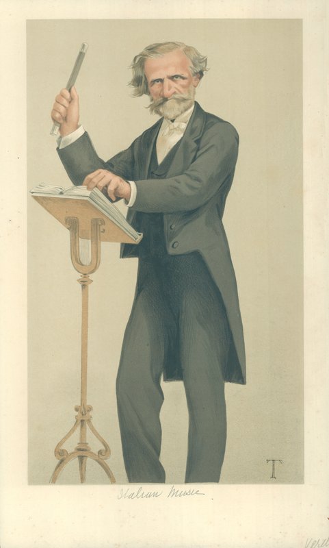 Giuseppe Verdi, italiensk musik av Theobald Chartran