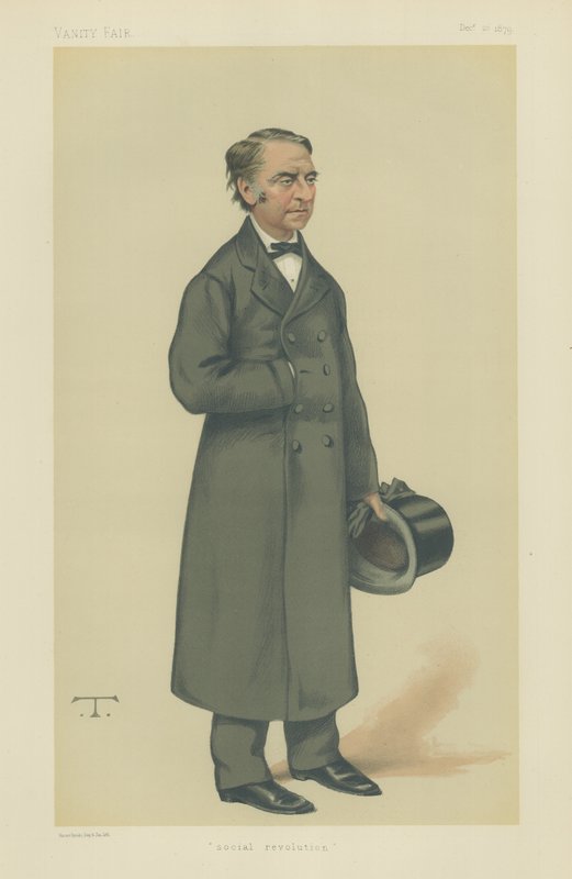 Louis Jean Joseph Charles Blanc (färg litho) av Theobald Chartran