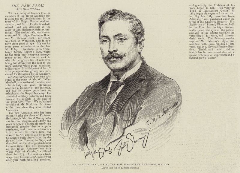 Mr David Murray, ARA, New Associate of the Royal Academy av Theodore Blake Wirgman
