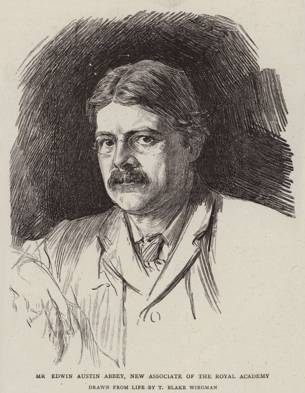 Edwin Austin Abbey, ny medlem av Royal Academy av Theodore Blake Wirgman