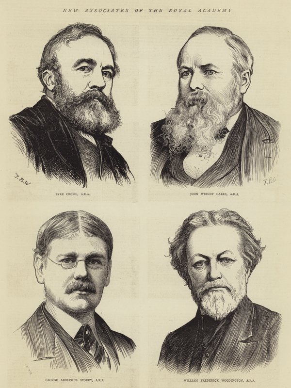 Nya medlemmar i Royal Academy av Theodore Blake Wirgman