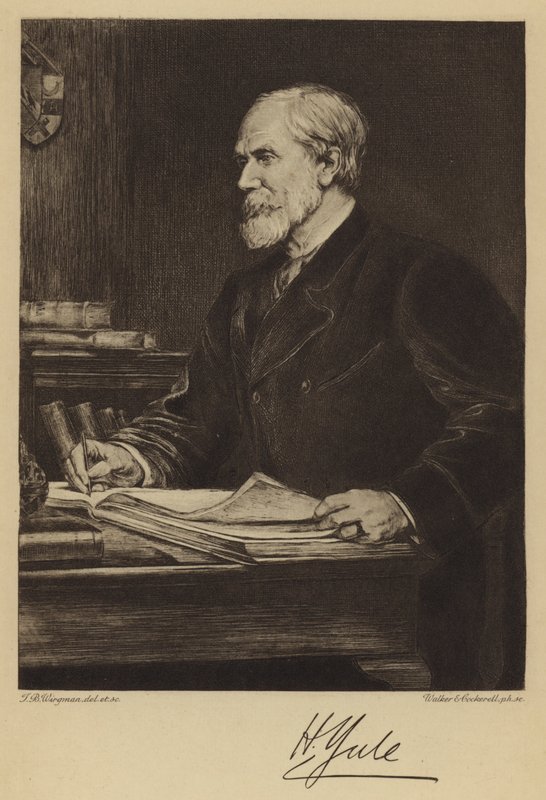 Sir Henry Yule (etsning) av Theodore Blake (after) Wirgman