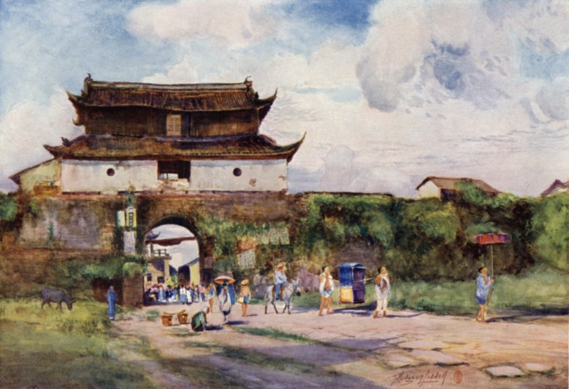 Hangchow, norra porten av Thomas Hodgson Liddell