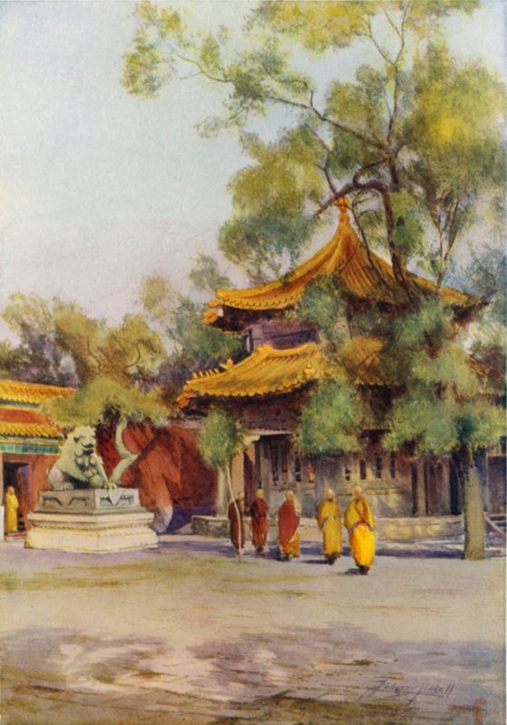 Pailau i Lamatemplet, Peking av Thomas Hodgson Liddell