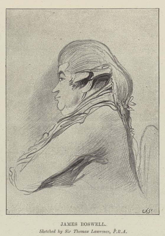 James Boswell av Thomas Lawrence