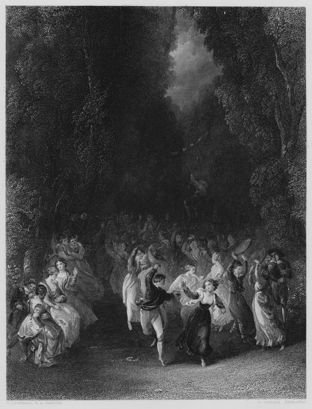 A Fete Champetre, från bilden i Vernon Gallery av Thomas Stothard