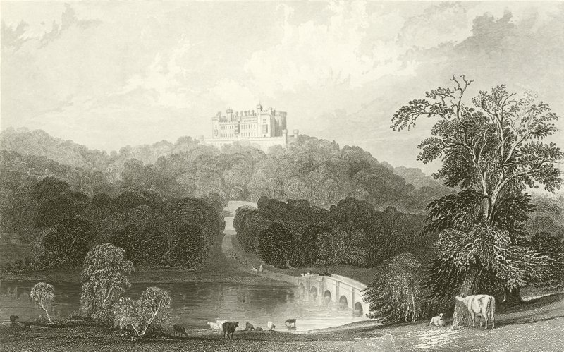 Belvoir Castle, Leicestershire av Thomas Allom