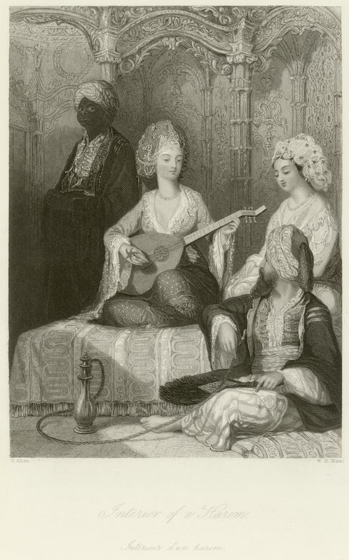 Interiör i ett harem av Thomas Allom