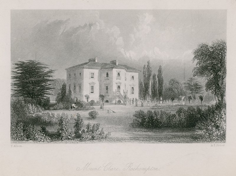 Mount Clare i Roehampton av Thomas Allom