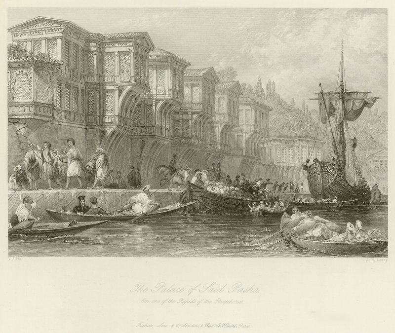 Said Pashas palats av Thomas Allom