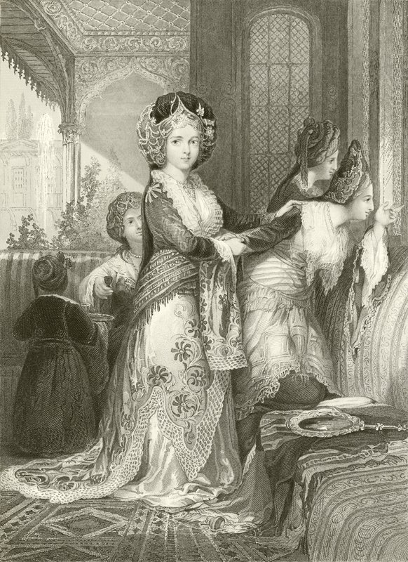 Favoriten Odalisque av Thomas Allom