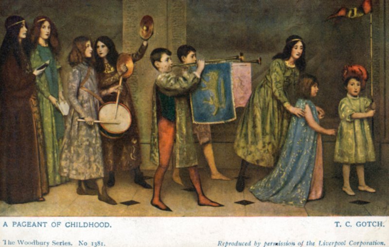 En barndomstävling av Thomas Cooper Gotch