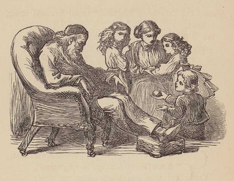 Grandpapa (gravyr i färg) av Thomas Dalziel