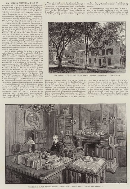 Dr Oliver Wendell Holmes av Thomas Harrington Wilson