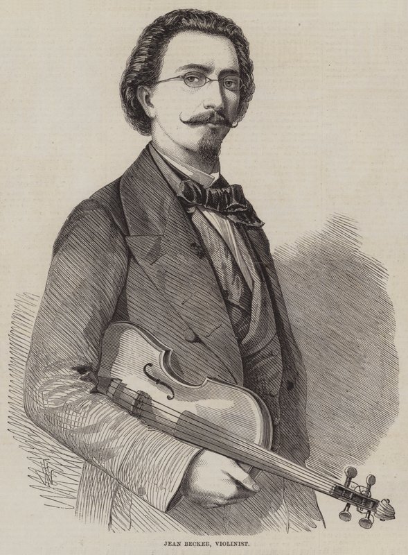 Jean Becker, violinist av Thomas Harrington Wilson