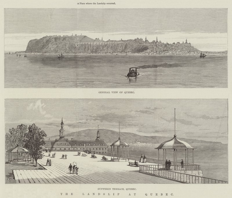Jordskredet i Quebec av Thomas Harrington Wilson