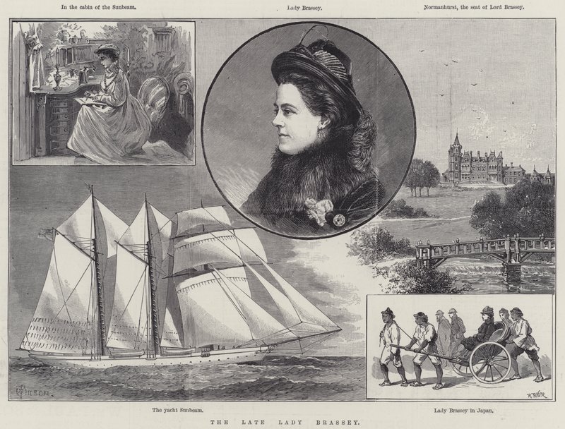 Den sena Lady Brassey av Thomas Harrington Wilson