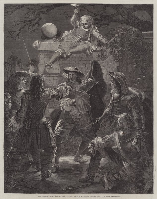 Upprördheten över Sir John Coventry av Thomas Herbert Maguire