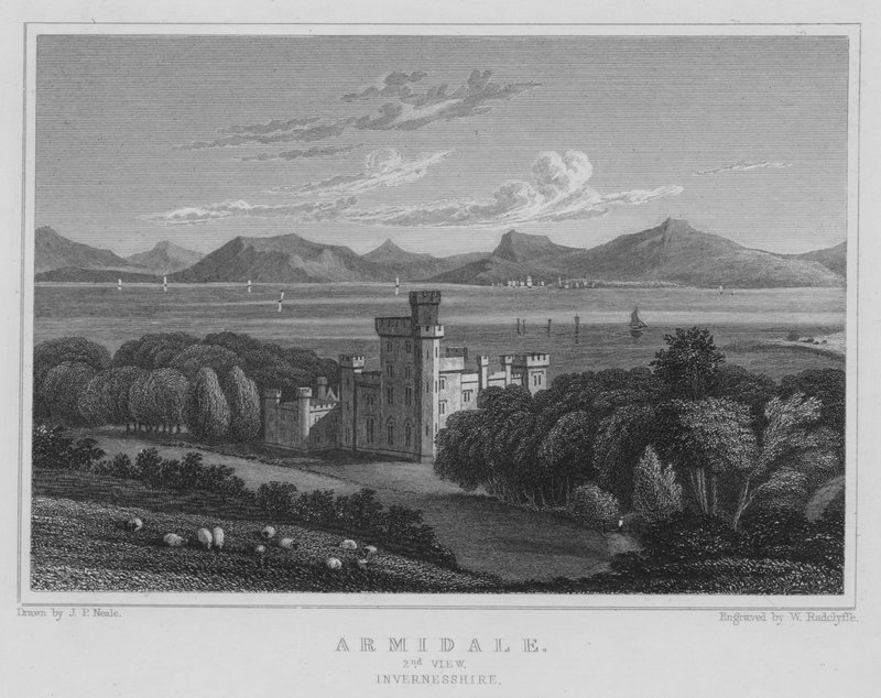Armidale, 2nd View, Invernesshire (gravyr) av Thomas Hosmer Shepherd