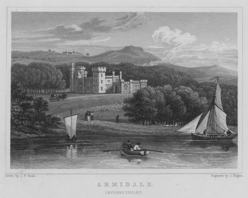Armidale, Invernesshire (gravyr) av Thomas Hosmer Shepherd