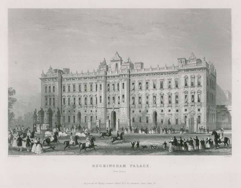 Buckingham Palace av Thomas Hosmer Shepherd