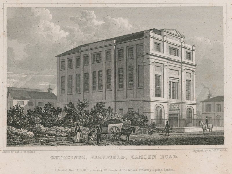 Byggnader i Highfield på Camden Road av Thomas Hosmer Shepherd