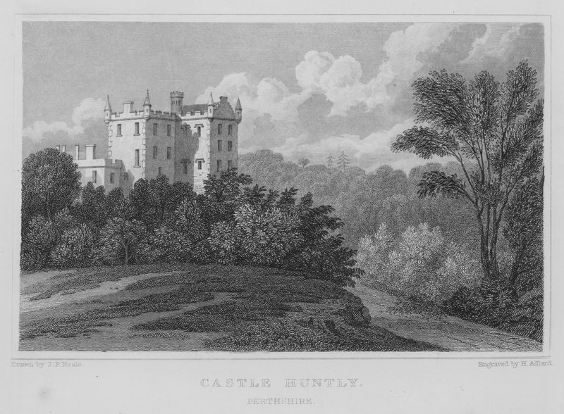Castle Huntly, Perthshire (gravyr) av Thomas Hosmer Shepherd