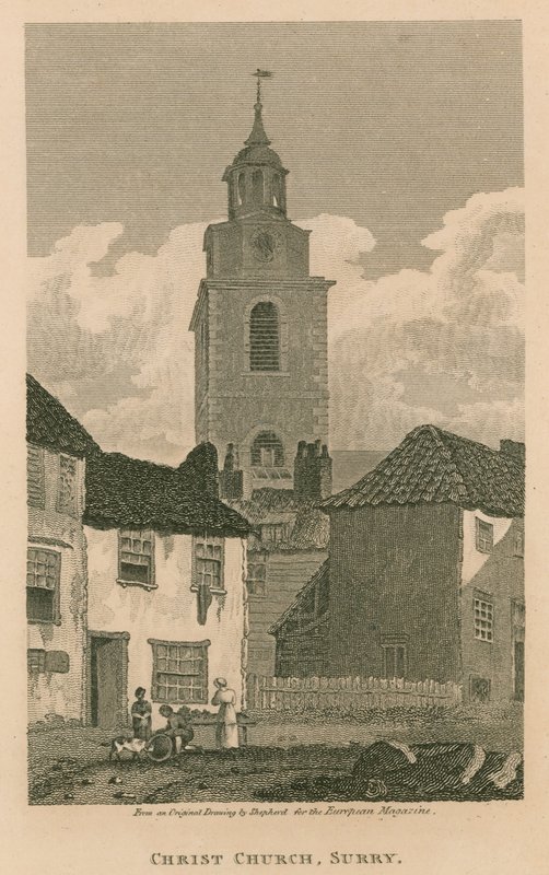 Christ Church, Southwark, Surrey av Thomas Hosmer Shepherd