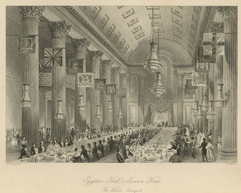 Egyptian Hall, Mansion House av Thomas Hosmer Shepherd