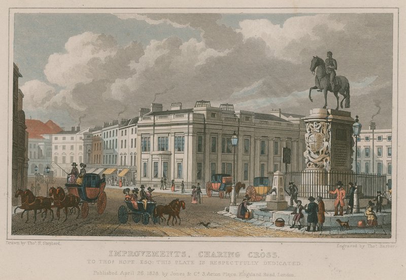 Förbättringar, Charing Cross, London av Thomas Hosmer Shepherd