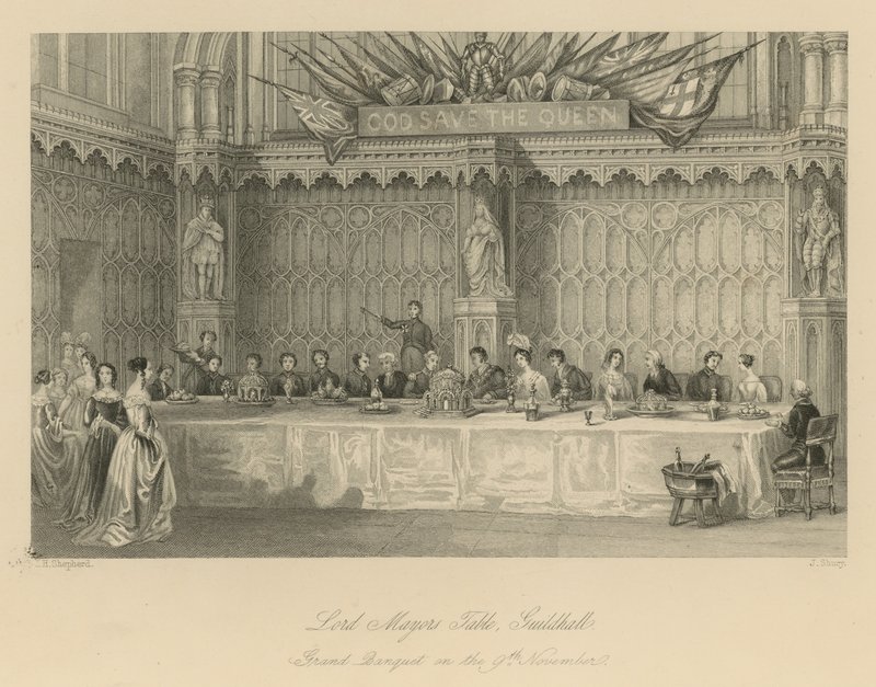 Lord Mayors bord, Guildhall av Thomas Hosmer Shepherd