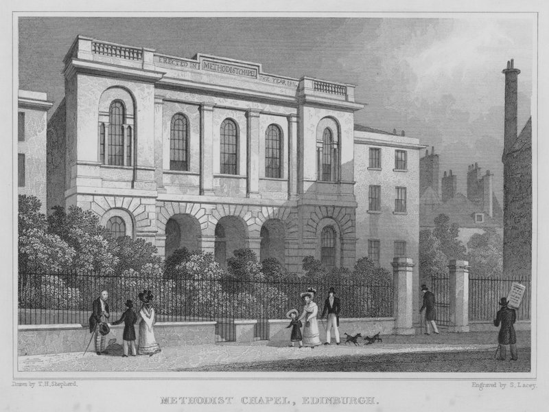 Methodist Chapel, Edinburgh (gravyr) av Thomas Hosmer Shepherd