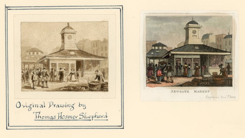 Newgate Market av Thomas Hosmer Shepherd