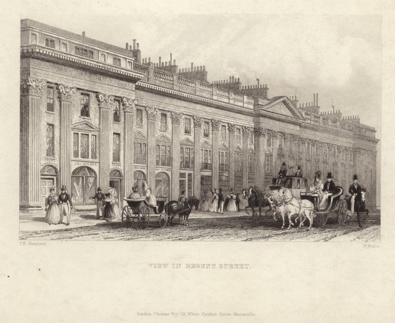 Regent Street av Thomas Hosmer Shepherd