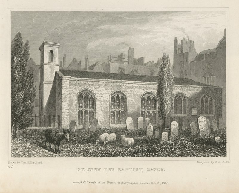 St John The Baptist, Savoy av Thomas Hosmer Shepherd