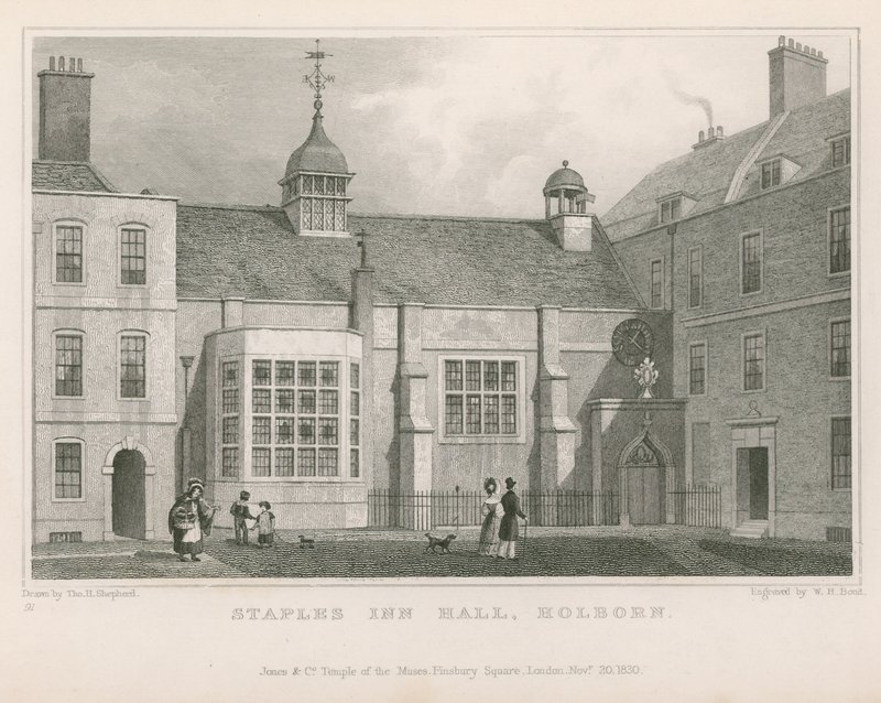 Staples Inn Hall, Holborn av Thomas Hosmer Shepherd