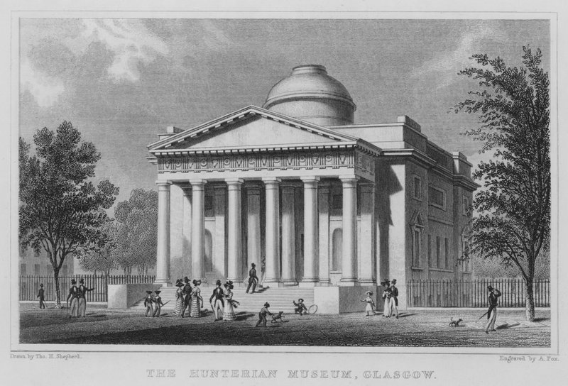 The Hunterian Museum, Glasgow (gravyr) av Thomas Hosmer Shepherd
