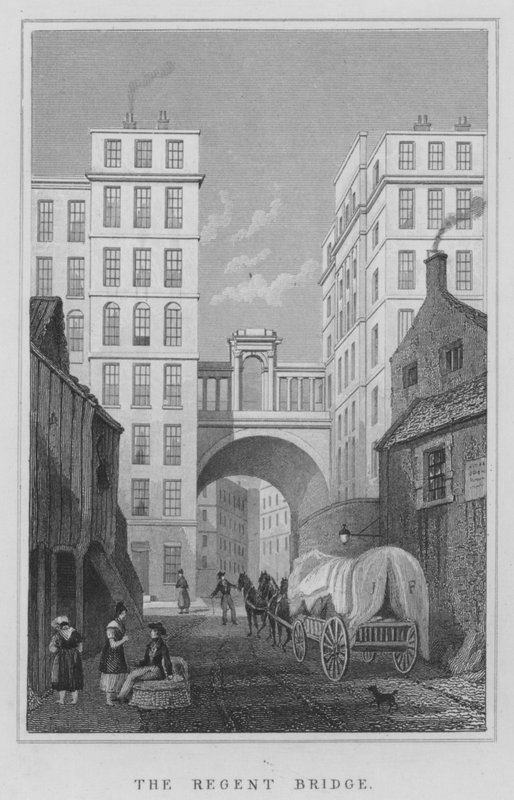 The Regent Bridge (gravyr) av Thomas Hosmer Shepherd