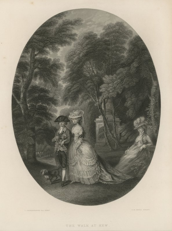 Promenaden i Kew, London av Thomas Hosmer Shepherd