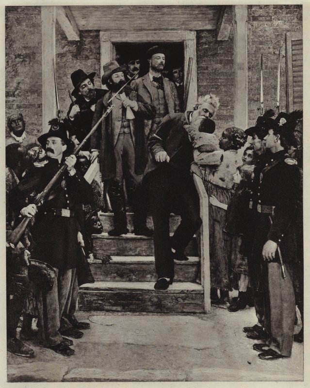 The Last Moments of John Brown (litho) av Thomas Hovenden