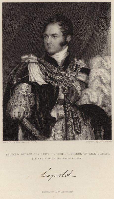 Porträtt av kung Leopold I av Thomas Lawrence