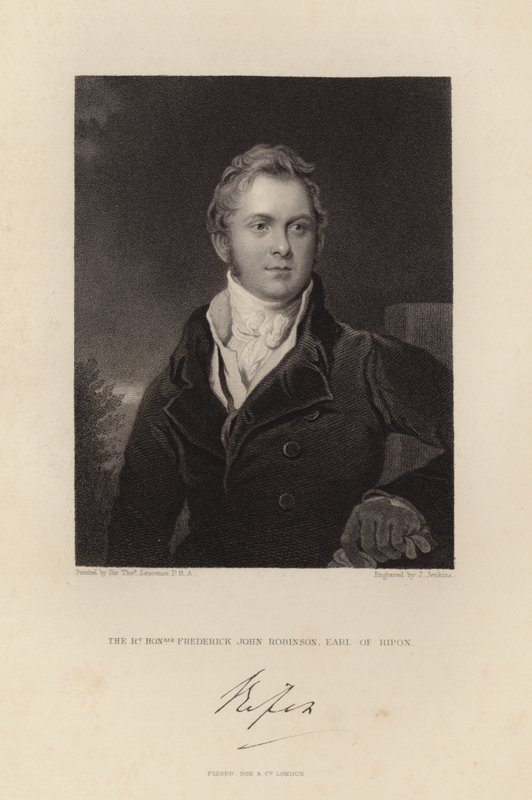 Rätten ärade Frederick John Robinson av Thomas Lawrence
