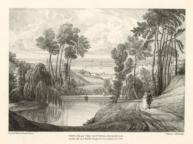 Utsikt nära Rotundan, Woolwich, London av Thomas Mann Baynes