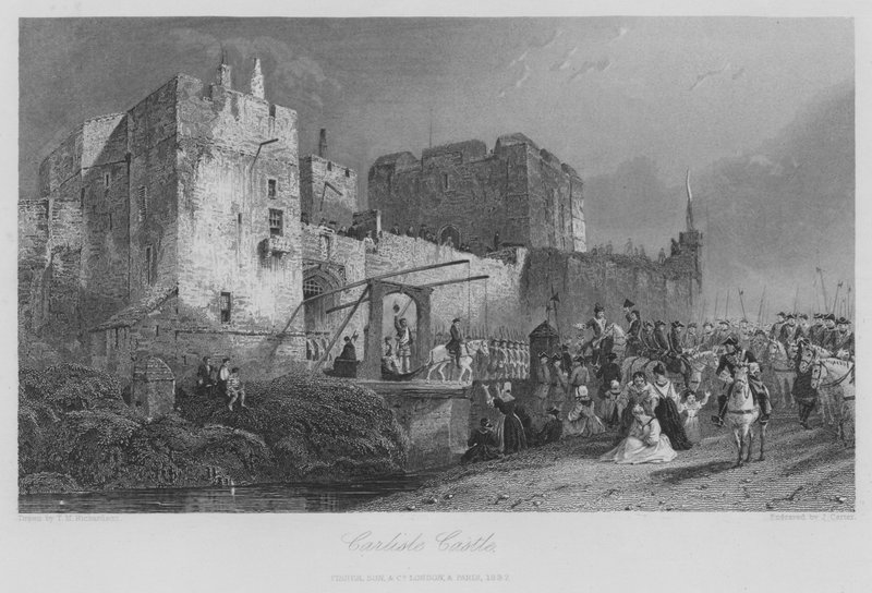 Carlisle Castle (gravyr) av Thomas Miles II Richardson