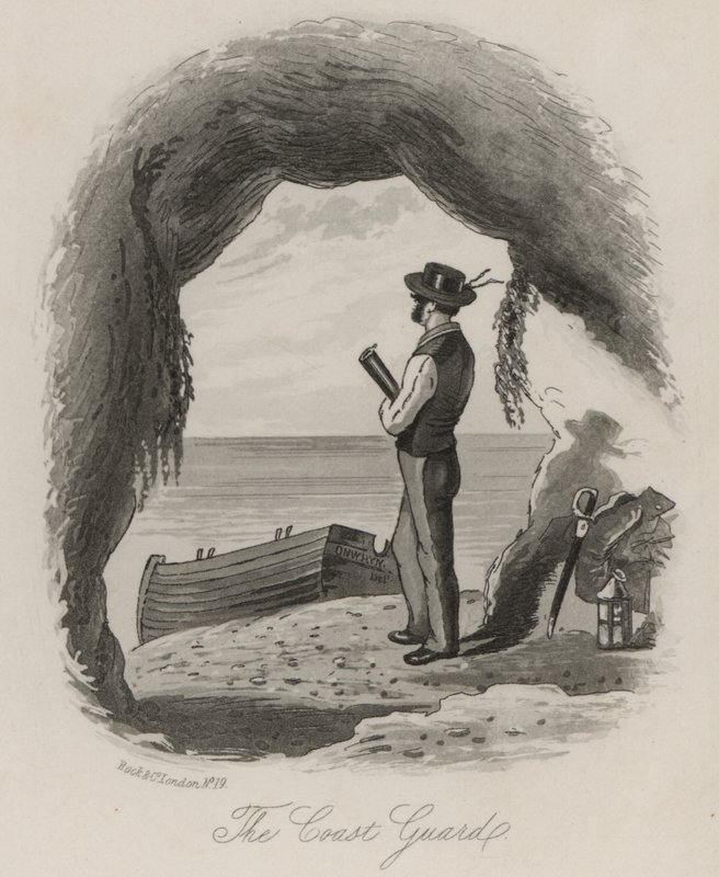 Kustbevakningen (litho) av Thomas Onwhyn