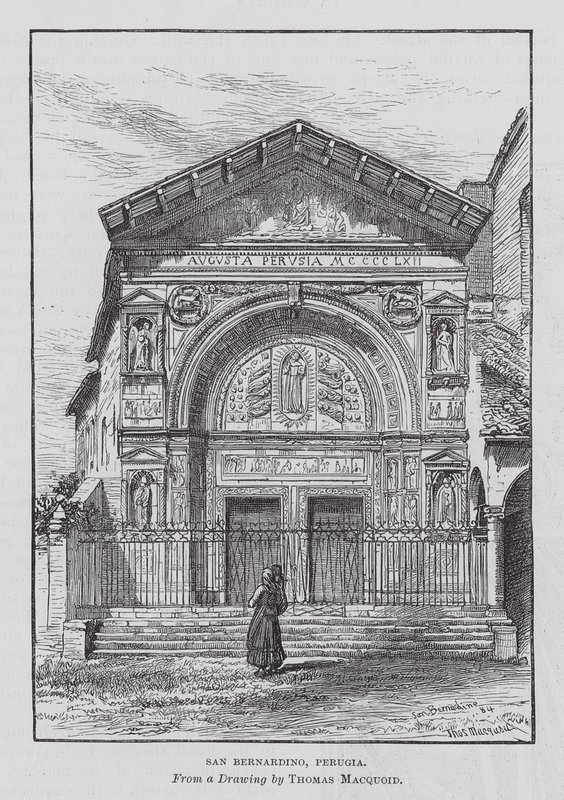San Bernardino, Perugia (gravyr) av Thomas Robert Macquoid