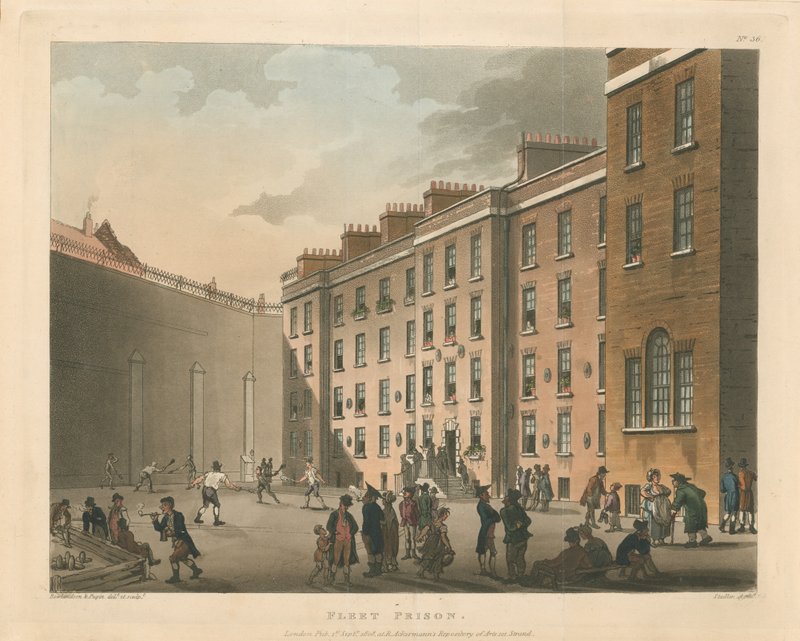 Flottans fängelse, 1808 av Thomas Rowlandson